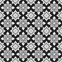 damast- sömlös mönster. bra vektor traditionell orientalisk svart och vit prydnad