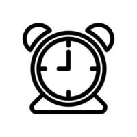 Uhr Symbol im modisch Linie Stil Design. Vektor Grafik Illustration. Uhr Symbol zum Webseite, Logo, App und Schnittstelle Design. schwarz Symbol