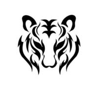 Illustration Vektor Grafik von abstrack Tatto Gesicht Tiger