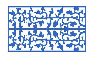 dekorative Blumenmuster, geometrische Vorlage für CNC-Laserschneiden vektor