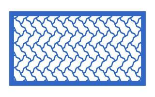 dekorative Blumenmuster, geometrische Vorlage für CNC-Laserschneiden vektor