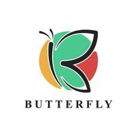 einfach Schmetterling Vektor Logo Design Vorlage