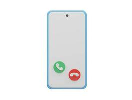 Telefon Anruf Symbol Vektor 3d machen transparent