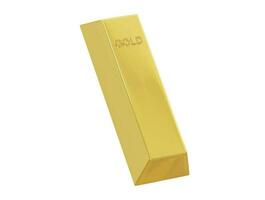 Gold Bar Symbol 3d Illustration Vektor