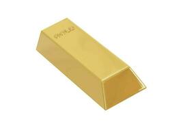 Gold Bar Symbol 3d Illustration Vektor