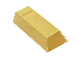 Gold Bar Symbol 3d Illustration Vektor