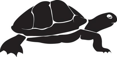 sköldpadda vektor silhuett illustration