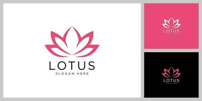 Lotusblumen-Logo-Vektor-Design vektor