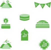 ramadan arabisch islamische feier symbol silhouette stil symbol vektor
