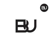 Brief bu Monogramm Logo Design vektor