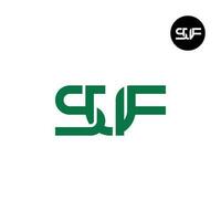 Brief suf Monogramm Logo Design vektor