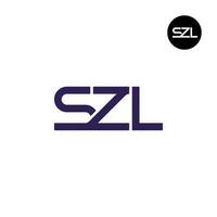 brev szl monogram logotyp design vektor