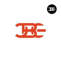 brev cbe monogram logotyp design vektor