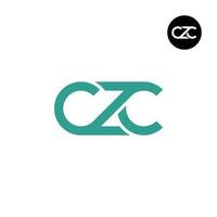 brev czc monogram logotyp design vektor