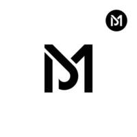 Brief mj Monogramm Logo Design vektor