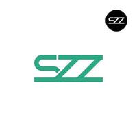 brev szz monogram logotyp design vektor