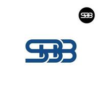 brev sbb monogram logotyp design vektor