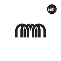 brev mmm monogram logotyp design vektor