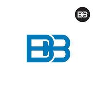 Brief bb Monogramm Logo Design vektor
