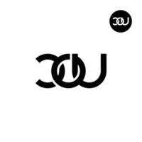 brev koppling monogram logotyp design vektor