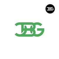 brev cbg monogram logotyp design vektor