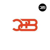 brev czb c2b monogram logotyp design vektor