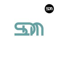 brev sdm monogram logotyp design vektor