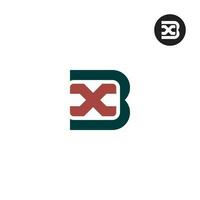 Brief bx Monogramm Logo Design Vektor