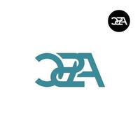 brev cza c2a monogram logotyp design vektor