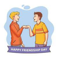 Hand gezeichnet Freundschaft Tag Illustration 4 vektor