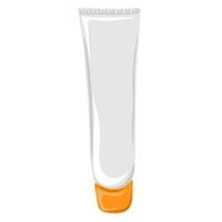 leeren Plastik Tube mit Deckel zum Kosmetika, Körper Creme, Haut Pflege, Gel, Lotion, Zahnpasta. Schönheit Hautpflege Produkt vektor