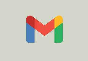 gmail logotyp. Google produkt. ikon av logotyp gmail. redaktionell vektor illustration.