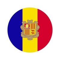 Andorra-Flagge einfache Illustration für Unabhängigkeitstag oder Wahl vektor