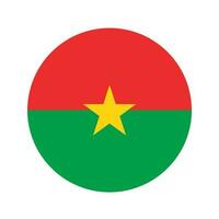 Burkina Faso Flagge einfache Illustration für Unabhängigkeitstag oder Wahl vektor