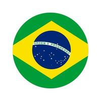 Brasilien flagga enkel illustration för självständighetsdag eller val vektor
