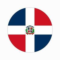 flagge der dominikanischen republik einfache illustration für unabhängigkeitstag oder wahl vektor