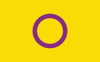 intersex pride flagga sexuell identitet pride flagga vektor