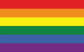 lgbt pride flagga eller rainbow pride flagga sexuell identitet pride flagga vektor