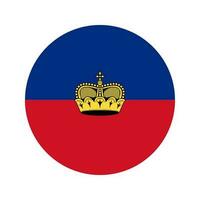 Liechtenstein-Flagge einfache Illustration für Unabhängigkeitstag oder Wahl vektor