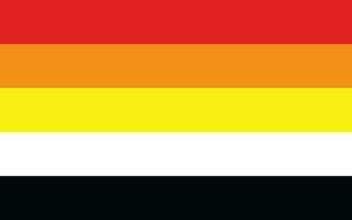 lithsexuelle Stolzflagge sexuelle Identität Stolzflagge vektor