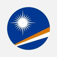 marshall öar flagga enkel illustration för oberoende dag eller val vektor