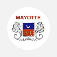 mayotte flagga enkel illustration för oberoende dag eller val vektor