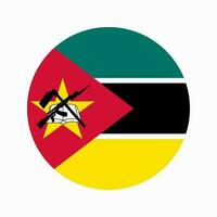 Mosambik Flagge einfache Illustration für Unabhängigkeitstag oder Wahl vektor