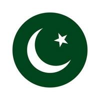 pakistan flagga enkel illustration för självständighetsdagen eller valet vektor