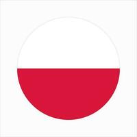 polens flagga enkel illustration för självständighetsdagen eller valet vektor