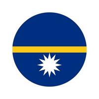 republik nauru flagge einfache illustration für unabhängigkeitstag oder wahl vektor