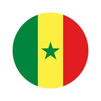 Senegal-Flagge einfache Illustration für Unabhängigkeitstag oder Wahl vektor