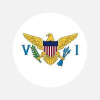 United States Virgin Islands kennzeichnen einfache Illustration für Unabhängigkeitstag oder Wahlen vektor