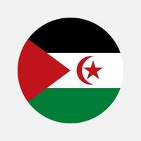 westsahara-flagge einfache illustration für unabhängigkeitstag oder wahl vektor