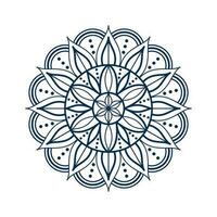 mandala vektor element runda prydnad dekoration för vuxen färg sidor, påfrestning lättnad och avslappning meditation, tatuering, henna, etc